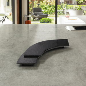 2025 nouvelle conception vaisselle en mélamine noire <span class=keywords><strong>assiettes</strong></span> en ardoise noire - Product Image 5