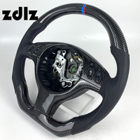 Volant de Direction Personnalisé en Cuir Perforé et Fibre de Carbone pour BMW E46 E53 M3