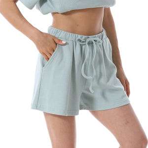 <span class=keywords><strong>Culotte</strong></span> de <span class=keywords><strong>maternité</strong></span> d'été à taille haute Short en coton pour femmes enceintes avec coupe ample et réglable Pantalon court confortable - Product Image 6