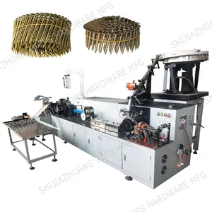 Golden Supplier Coil Nail Making Machine Coil Nail Collator High Speed Thread Rolling Machine Collated Nail Machine