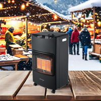 Chauffage radiant au propane de style armoire industrielle 4200W, portable, pour intérieur/extérieur, avec dispositif de sécurité ODS, pour chambre, camping-car, maison