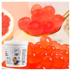 1.25 kg de Boba con Sabor a Pomelo Rojo, Ingredientes de Yogur Dulce y Mango para Leche o Té de Burbujas, Paquete a Granel, con Azúcar Añadida - Product Image 1