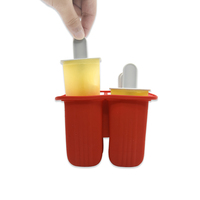 Moule à sucettes glacées en silicone de qualité alimentaire sans BPA, antiadhésif, 6 pièces, réutilisable, facile à démouler, avec bâtonnets pour enfants