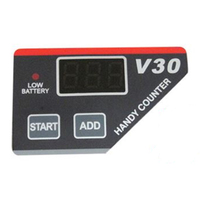 Compteur de billets portable en plastique pour banque, détecteur de faux billets avec bouton tactile, machine de comptage rapide
