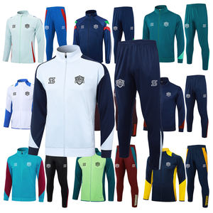 Calidad tailandesa 2025 2026 equipo nacional nueva temporada chaqueta de fútbol con pantalones cremallera completa manga larga ropa deportiva uniforme de fútbol - Product Image 3