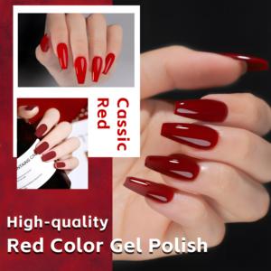 Vente en gros OEM/ODM – Kit de <span class=keywords><strong>vernis</strong></span> gel UV rouge haute pigmentation longue tenue 18 couleurs – Étiquette privée personnalisée <span class=keywords><strong>pour</strong></span> salons de manucure et DIY - Product Image 5
