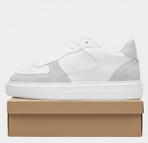 <span class=keywords><strong>Baskets</strong></span> Homme Tendances Style Rétro Cuir Véritable Chaussures de Sport Fitness Personnalisées Décontractées Façon Basket - Product Image 3