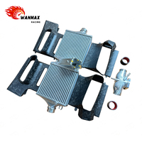 Kit de mise à niveau d'intercooler universel haute performance, conception modulaire (inclut un bouclier en carbone et un tuyau en T CNC) Conception à haut débit