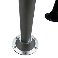 Plaque de fixation robuste pour table de camping-car, support de pied de table pour camping-car, plaque de fixation en alliage d'aluminium, base conique pour pied de table
