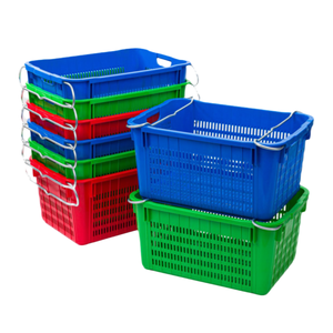 Cesta de compras de plástico multifunción colorida, pequeña cesta de frutas y cestas de almacenamiento de mercado del proveedor de China - Product Image 3