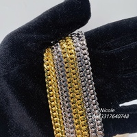 Nouveautés 2022 Vente en gros Collier chaîne cubaine en argent sterling 925 pur 20" 24" Chaîne à maillons cubains