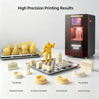 Printer 3D DLP DN200 Industri Baru Ukuran Cetak 192*108*120mm Sumber Cahaya 2K 405nm untuk Pencetakan Model Gigi, Perhiasan, Medis, dan Mainan