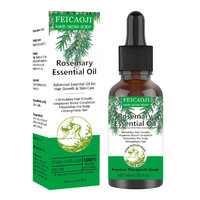 Perawatan Rambut rontok 30ml 60ml minyak esensial Perawatan Rambut Rosemary belahan penumbuh akar rambut Herbal Vegan