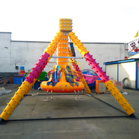 Mini manège à pendules à vendre, équipement de parc d'attractions, aire de jeux extérieure, petite attraction, manège pour enfants, lumière LED