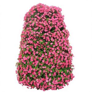 Pots de fleurs en forme de tour pour jardin, conteneur vertical pour jardin SL-YR160, plastique noir léger, trous de drainage, extérieur - Product Image 1