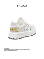 Baskets plateforme de luxe de créateur en cuir véritable à semelle épaisse, style streetwear, chaussures de marche décontractées