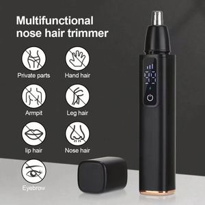 Portable <b>Mini</b> Electric Nose Hair Trimmer Kit <b>USB</b> Charging Durable Safe Eco-Friendly Home Face Hair Cleaning Care - Product Image 4