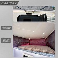 Tente de camping 4 saisons Pop Camper 450D Oxford, installation manuelle, protection UV50+, plancher en nid d'abeille en aluminium, garantie 5 ans, Dachzelt
