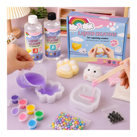 Kit créatif de moules en silicone souple pour empreintes de pattes de hamster, mélange AB facile à verser, avec paillettes, récipients de mesure et compte-gouttes de couleur