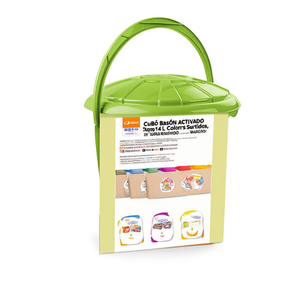 Cubo della Spazzatura Rotondo con Coperchio 14 L Colori Assortiti - Product Image 2