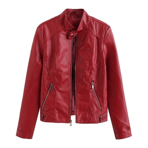 Veste en <span class=keywords><strong>cuir</strong></span> véritable pour femmes, en peau de mouton véritable, vente en gros en Europe et aux États-Unis, veste en <span class=keywords><strong>cuir</strong></span> vintage pour femmes - Product Image 3