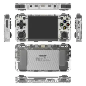 Consola de videojuegos Anbernic al por mayor 3300mAh 64GB 128GB portátil horizontal RG35XX H juegos preinstalados