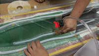 Caoutchouc de silicone liquide bicomposant à polymérisation au platine pour la fabrication de sacs sous vide réutilisables en silicone, pour l'emballage sous vide composite