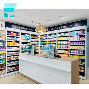 Étagères de <span class=keywords><strong>pharmacie</strong></span> en <span class=keywords><strong>bois</strong></span>, décoration moderne de magasin de <span class=keywords><strong>pharmacie</strong></span>, comptoir d'exposition, design professionnel - Product Image 4
