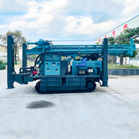 Foreuse à eau portative hydraulique de forage d'équipement mobile de chenille de 350M