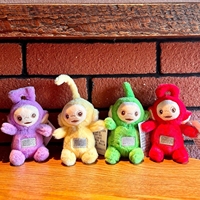 Porte-clés en peluche Teletubbies mignons et populaires de 10 cm (4 pouces) pour enfants, personnages de dessins animés, jouets pour machine à griffes