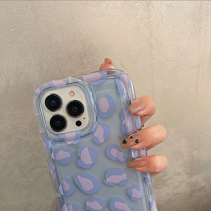 <span class=keywords><strong>Coque</strong></span> arrière de luxe à motif léopard violet, étui de téléphone Transparent pour fille pour <span class=keywords><strong>iPhone</strong></span> 14 12 11 <span class=keywords><strong>13</strong></span> <span class=keywords><strong>Pro</strong></span> Max, étui de téléphone mignon - Product Image 4