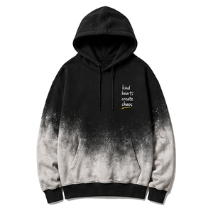 Sudadera con Capucha Oversize Vintage con Lavado Ácido, Estampado Puff Personalizado, Estilo Urbano, de Algodón Pesado - Product Image 1