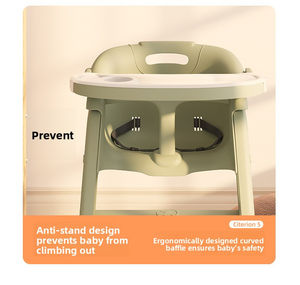 Silla Alta Portátil y Ajustable para Bebés Summer Infants, con Tres Niveles de Ajuste, Diseño Plegable, Capacidad de 250 lb, Segura para el Hogar - Product Image 4