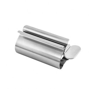 Presse-tube manuel en acier inoxydable durable et écologique avec logo personnalisé, rouleaux métalliques pour cosmétiques et dentifrice, ensembles de salle de bain - Product Image 1