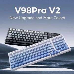 New VGN V98PRO V2 <b>wireless</b> RGB customizable hot-swappable switch, three-mode connection, mechanical <b>keyboard</b> for gaming - Product Image 2