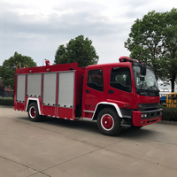 Nouveau camion de pompiers diesel 4x2 avec réservoir de 3001-5000L, norme Euro 3, télécommande, vente de camions de lutte contre l'incendie