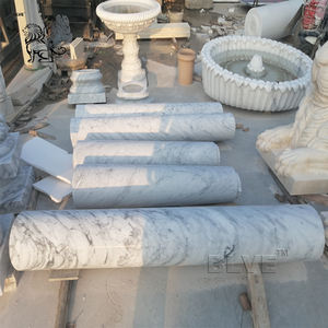 BLVE Moderne Simple Conception <span class=keywords><strong>Jardin</strong></span> Grec Décoratif Pierre Naturelle Colonnes Blanc Cararra Marbre Pilier Romain pour Maison - Product Image 4