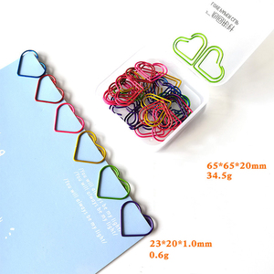 Vàng tình yêu trái tim mini giấy Clip mịn kết thúc văn phòng Bookmark kim loại Clip - Product Image 5