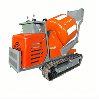 Bétonnière portative sur chenilles Taijin M08 500L avec moteur à essence Briggs & Stratton haute efficacité pour la construction