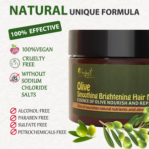 Mascarilla Capilar Reparadora e Hidratante con Aceite de Oliva 500ml, Mascarilla Capilar Herbal Natural que Mejora Eficazmente el Cabello Seco, Dejándolo Suave - Product Image 3