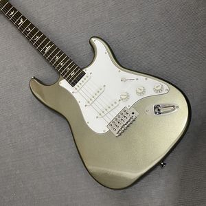 <span class=keywords><strong>Guitarra</strong></span> Eléctrica ST Gris Verde de Alta Calidad con Tres Pastillas de Bobina Simple para Principiantes para Aprender y Practicar - Product Image 3