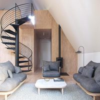 Kit de maison préfabriquée en bois, style bungalow, cabane de camping, maison de vacances, nouveau style, maison triangulaire, maison dans les arbres, magnifique maison de vacances