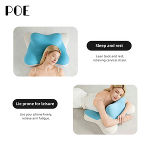 Coussins ergonomiques en mousse <span class=keywords><strong>à</strong></span> <span class=keywords><strong>mémoire</strong></span> <span class=keywords><strong>de</strong></span> <span class=keywords><strong>forme</strong></span> avec support compensé réglable, <span class=keywords><strong>oreiller</strong></span> cervical lavable en machine pour lit et sol - Product Image 2