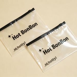 Custom Printed PE Slider Zipper Clothing Bags | Transparent Recyclable Packaging for <b>Garments</b> Underwear - Product Image 2