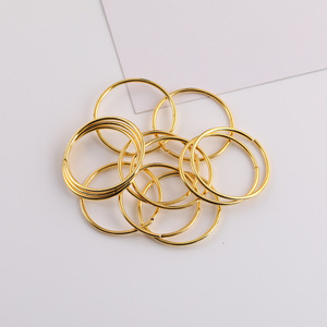 Large Closed Loop Embossed <b>Ring</b> 30mm Metal Plated Jewelry Finding For Bracelet Making DIY Accessories - Product Image 4