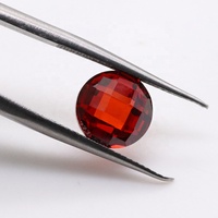 Haute qualité 3 mm à 10 mm forme ronde à facettes coupe grenat cubique zircone damier coupe pierre de Zircon en vrac