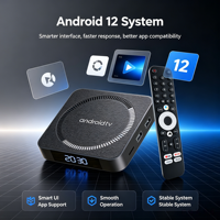 Boîtier TV intelligent Android I96 Z18 Allwinner H618 avec décodage vidéo 4K, Wi-Fi double bande 2.4G/5G, télécommande vocale Bluetooth et lecteur multimédia
