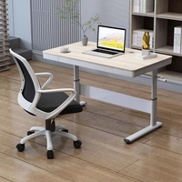 Vente chaude Réglable Pas Cher Ergonomique Électrique Hauteur Ordinateur Bureau Debout Table De Bureau Mélamine ascenseur Moderne
