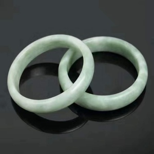Certificato 60mm grado A 100% naturale verde Guizhou braccialetto di giada braccialetto cinese verde scuro intagliato A mano largo braccialetto di giada - Product Image 2