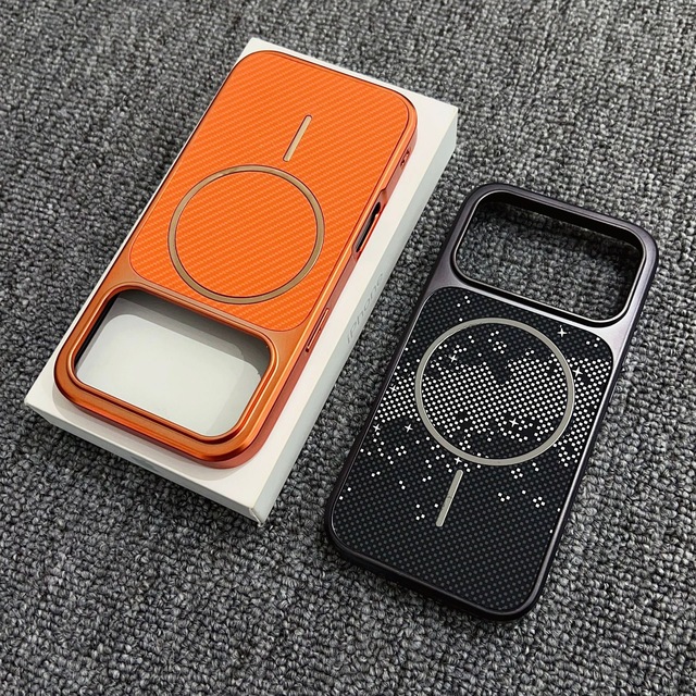 New Design Anti-fingerprint Shockproof Electroplated TPU+PC Mobile Phone Case with Magnetic for 17/16/15/14/13 Pro Max
